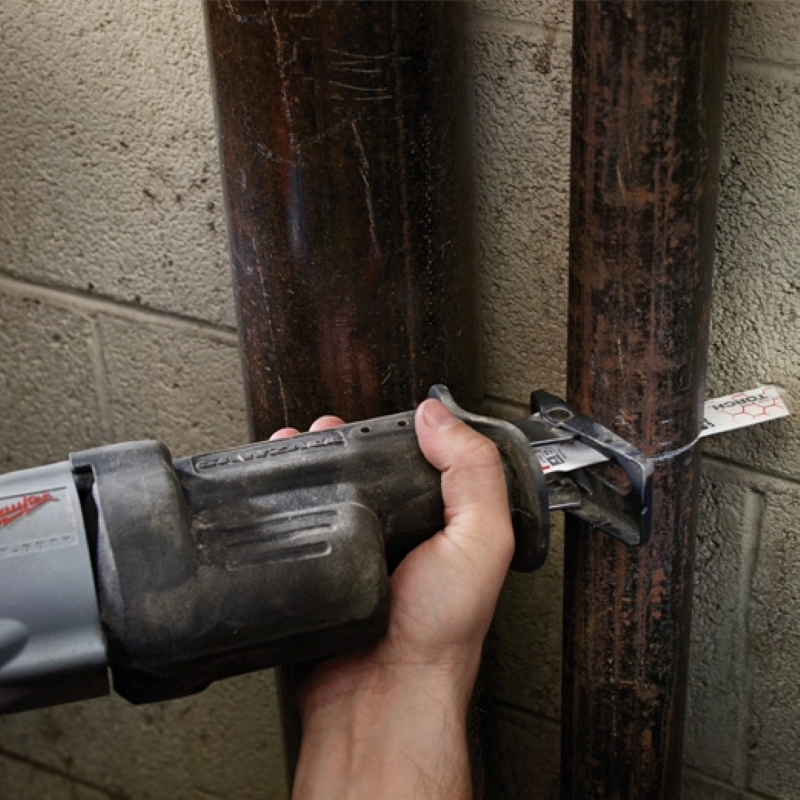 Main 2 - MILWAUKEE 9" 14-TPI "THE TORCH" METAL CUTTING SAWZALL BLADES (5 PACK) -