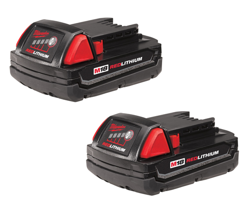 MILWAUKEE M18 REDLITHIUM COMPACT BATTERY (2 PACK) - Kilrich Building Centres