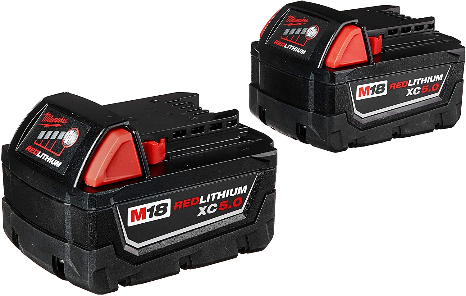 MILWAUKEE M18 REDLITHIUM XC5.0 EXTENDED CAPACITY BATTERY (2 PACK) - Kilrich Building Centres
