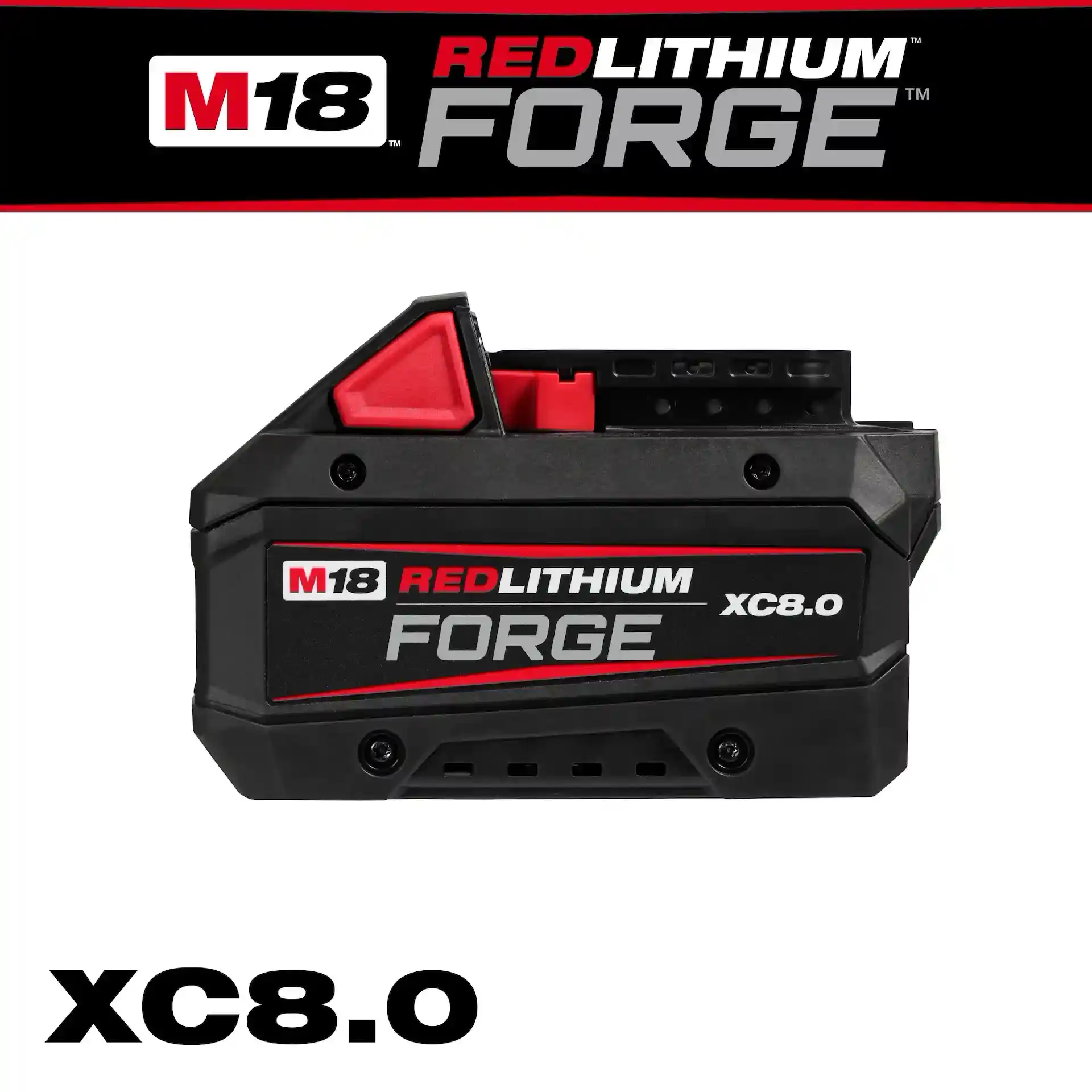 MILWAUKEE M18 REDLITHIUM FORGE XC8.0 BATTERY PACK - Kilrich Building Centres