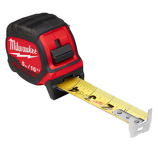 MILWAUKEE 16' / 5m WIDE-BLADE TAPE MEASURE - Kilrich Building Centres