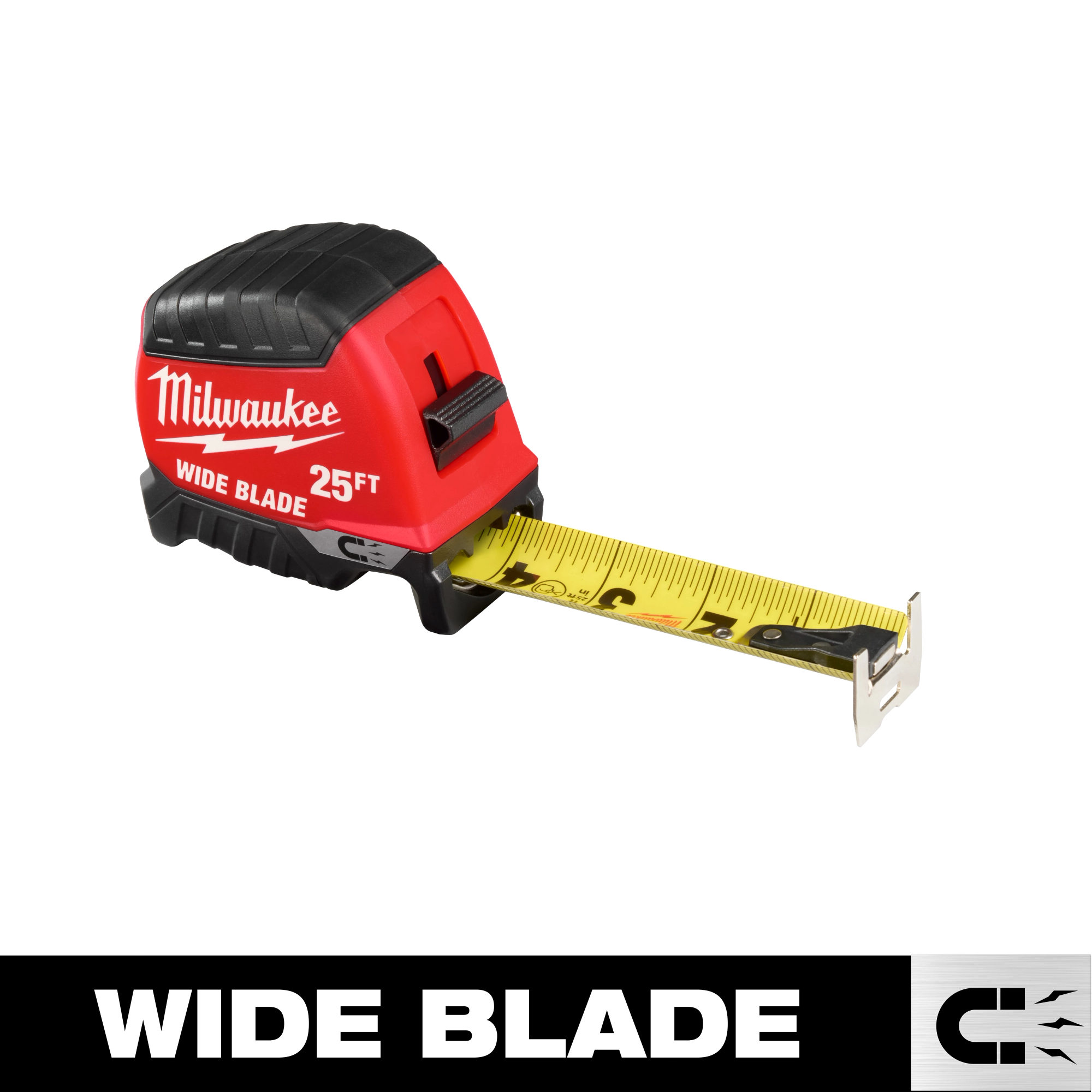 MILWAUKEE 25' WIDE-BLADE MAGNETIC TAPE MEASURE - Kilrich Building Centres
