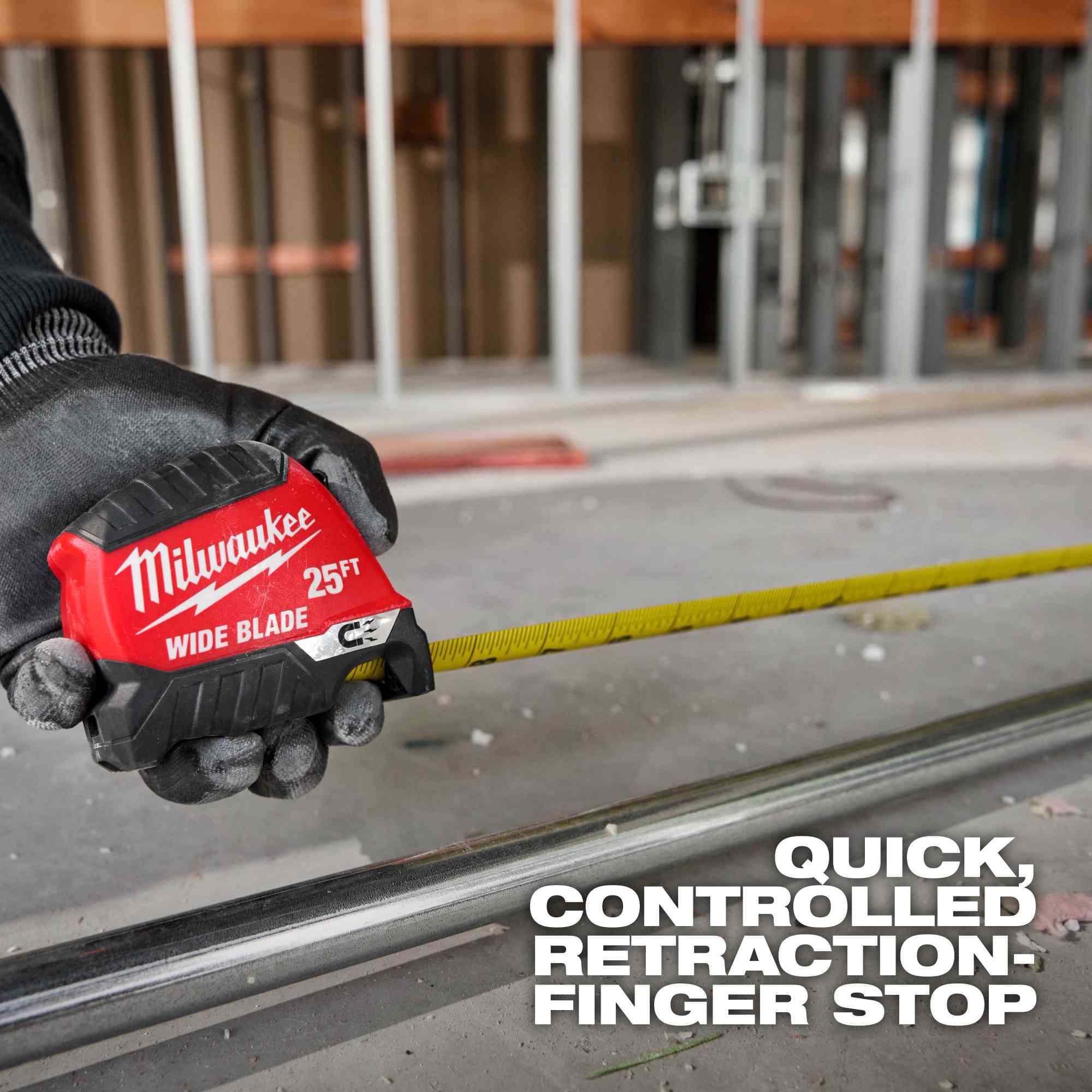 Main 6 - MILWAUKEE 25' WIDE-BLADE MAGNETIC TAPE MEASURE -