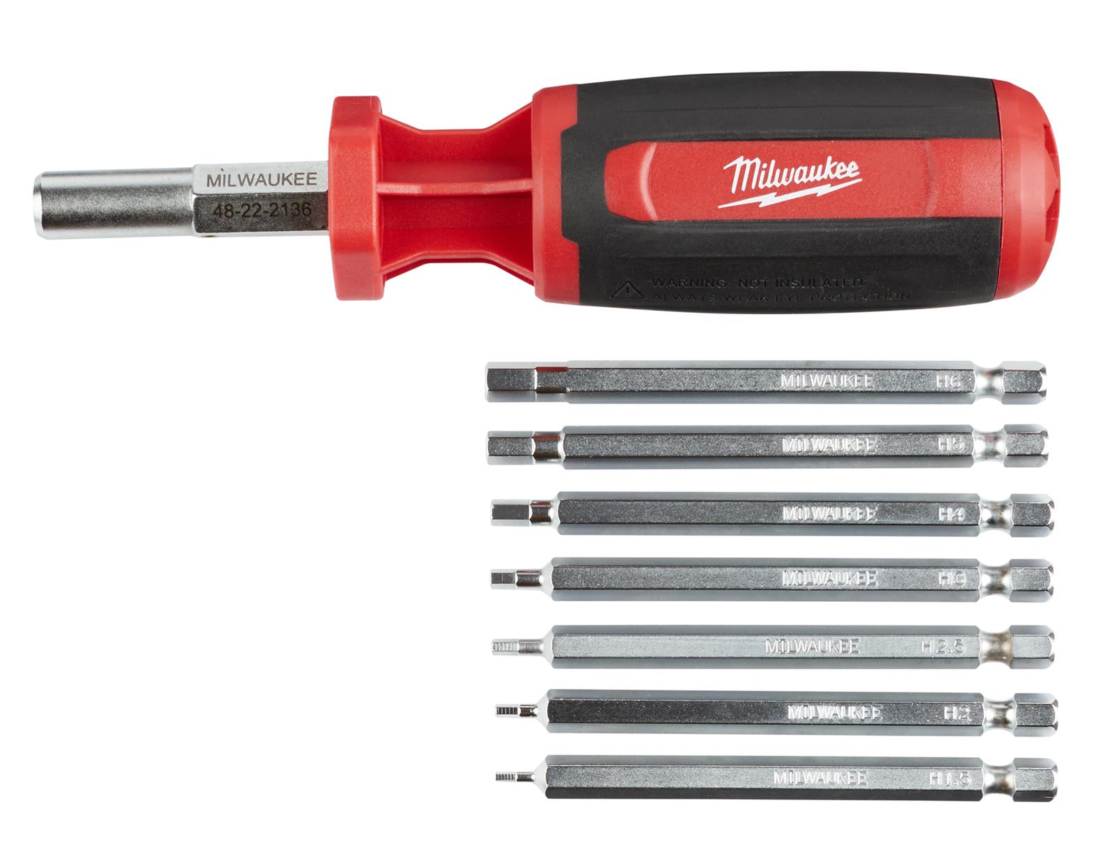 MILWAUKEE 9-IN-1 METRIC HEX / KEY DRIVE MULTI-BIT DRIVER - Kilrich Building Centres