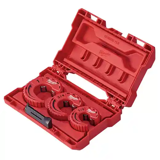 Main 2 - MILWAUKEE 3 PIECE CLOSE QUARTERS COPPER TUBING CUTTER SET -
