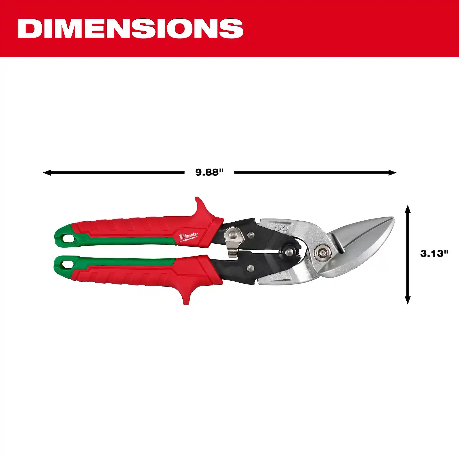Main 3 - MILWAUKEE RIGHT-CUTTING OFFSET AVIATION SNIPS -