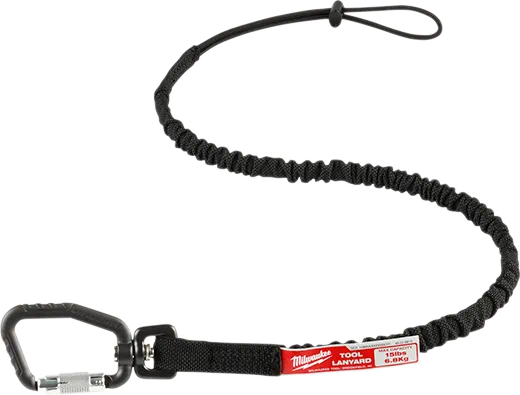 MILWAUKEE 36" LOCKING TOOL LANYARD (15lb RATING) - Kilrich Building Centres
