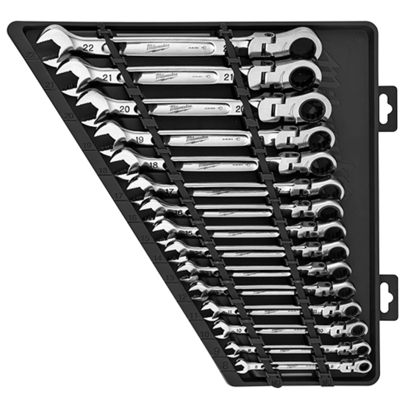 MILWAUKEE FLEX HEAD METRIC COMBO WRENCH (15 PIECES) - Kilrich Building Centres