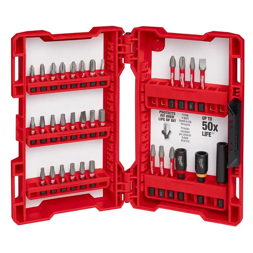 MILWAUKEE SHOCKWAVE IMPACT DUTY DRIVER BIT SET (32 PIECES) - Kilrich Building Centres
