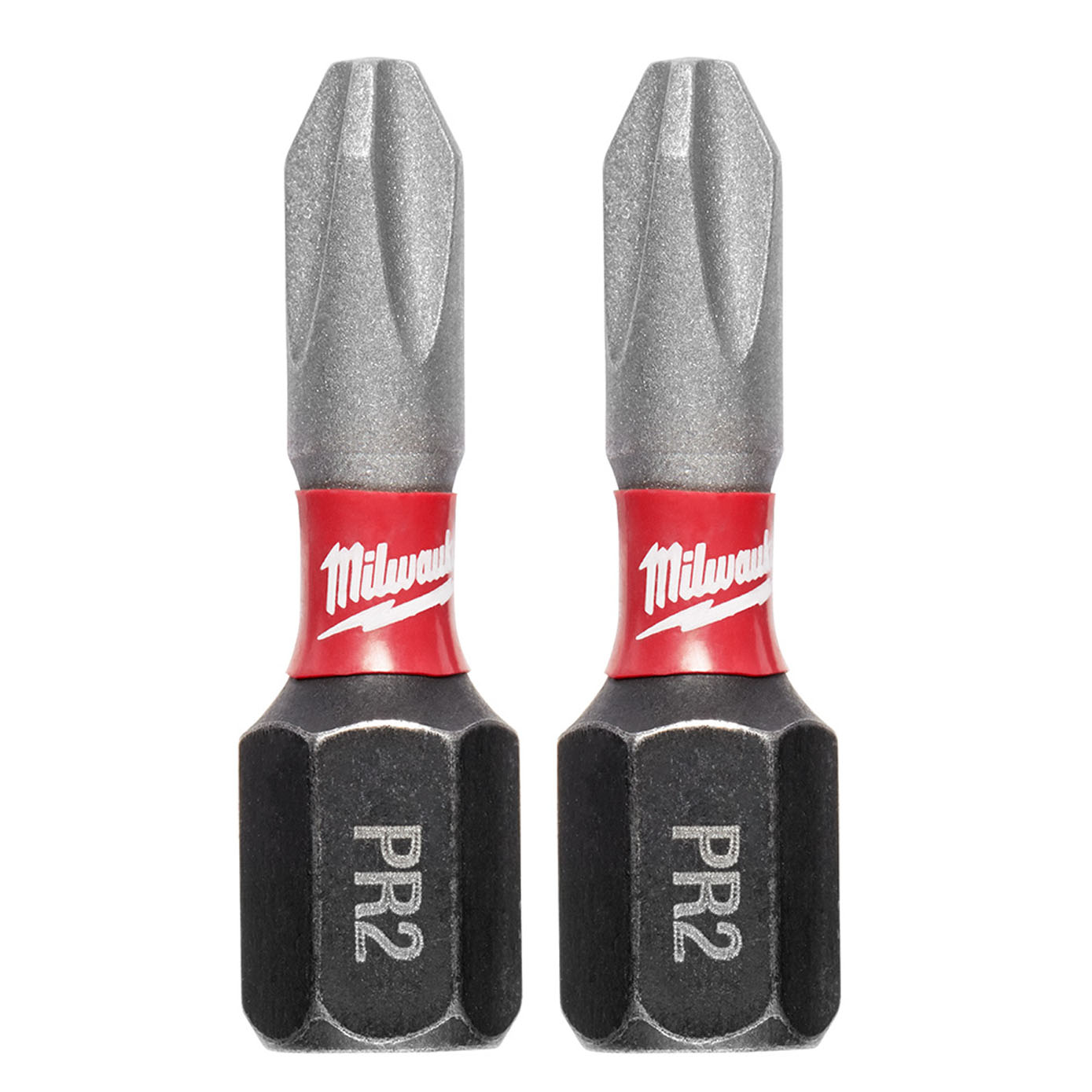 MILWAUKEE SHOCKWAVE #2 PHILLIPS INSERT BIT - 1/4" DRIVE (2 PACK) - Kilrich Building Centres