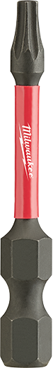 MILWAUKEE SHOCKWAVE 2" IMPACT POWER TORX T-15 BIT - 1/4" DRIVE - Kilrich Building Centres