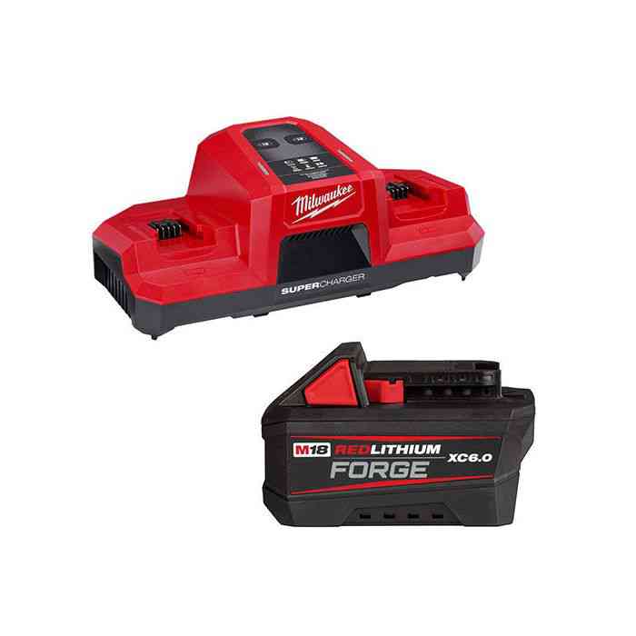 MILWAUKEE M18 REDLITHIUM FORGE XC6.0 STARTER KIT - Kilrich Building Centres