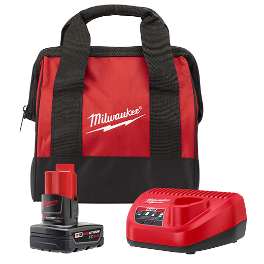 Preview 2 - MILWAUKEE M12 XC4.0 STARTER KIT w/ BAG -