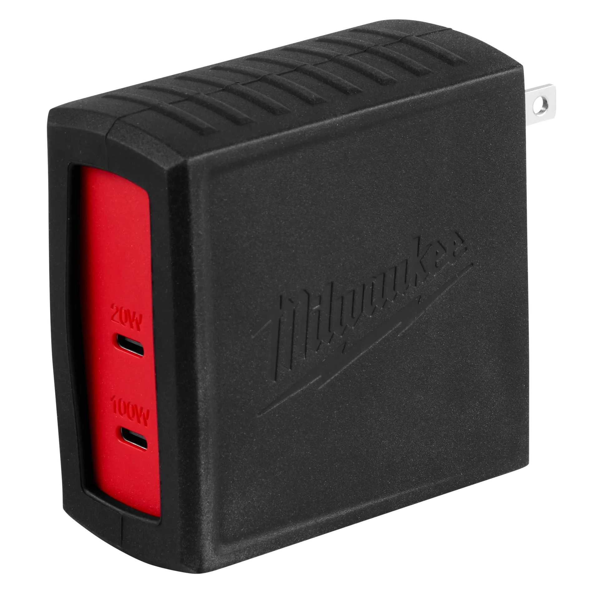 MILWAUKEE USB-C 2-PORT WALL ADAPTOR (120W) - Kilrich Building Centres