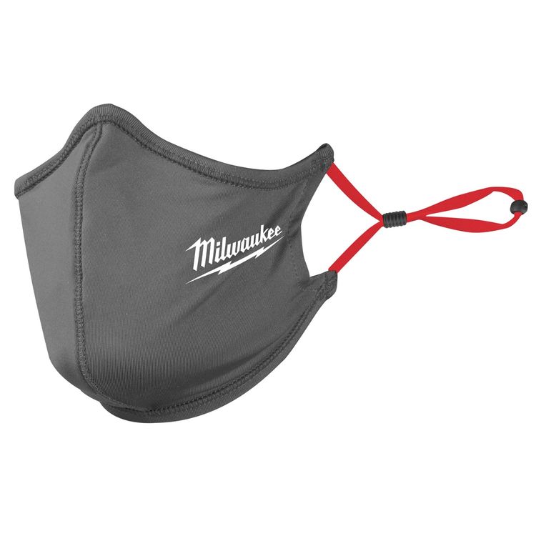 MILWAUKEE 2-LAYER FACE MASK - GRAY - Kilrich Building Centres