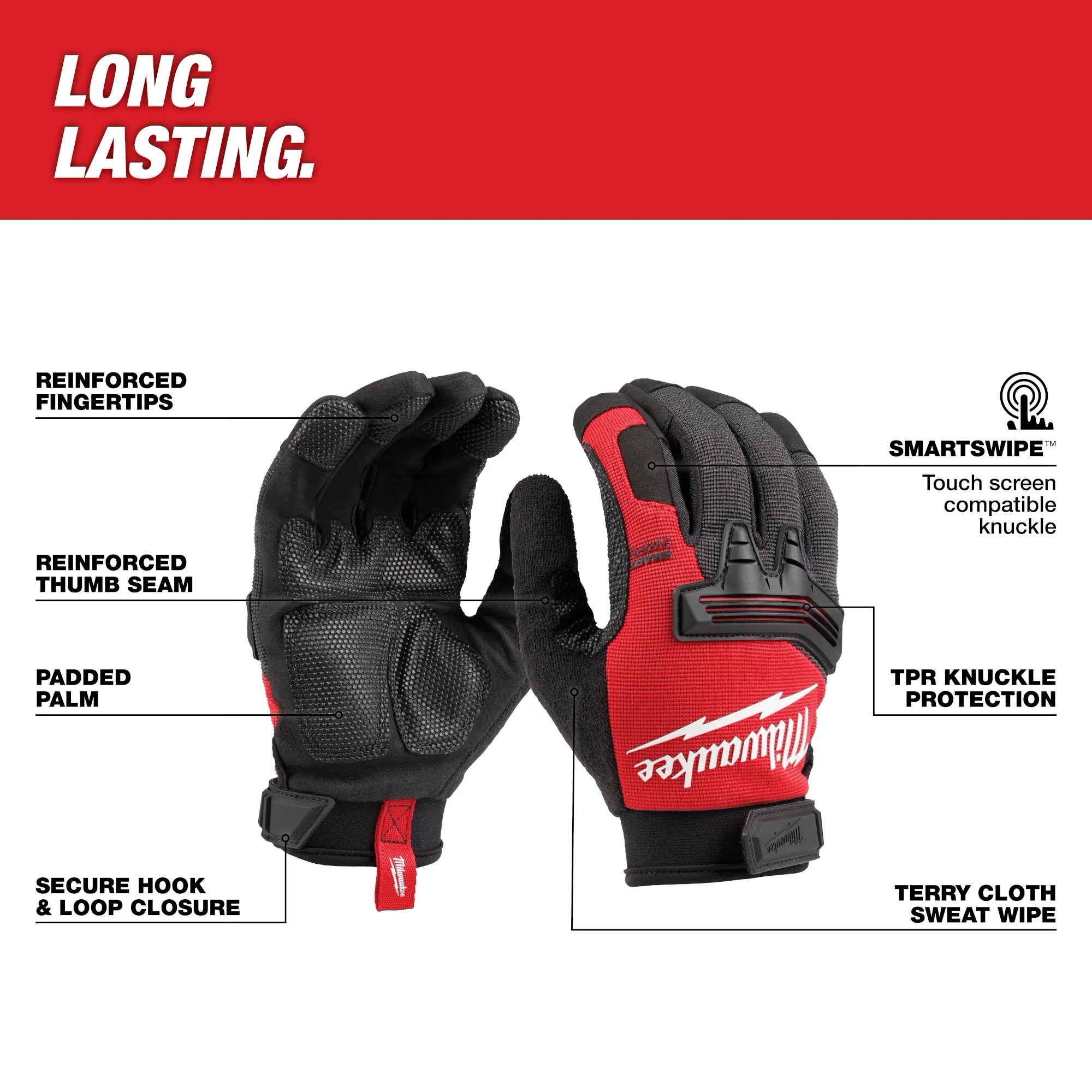 Main 2 - MILWAUKEE WRECKING GLOVES (XL) -