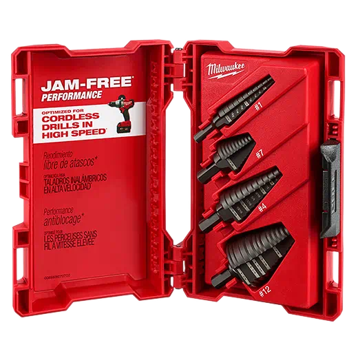 MILWAUKEE STEP DRILL BIT SET (4 PIECES) - Kilrich Building Centres