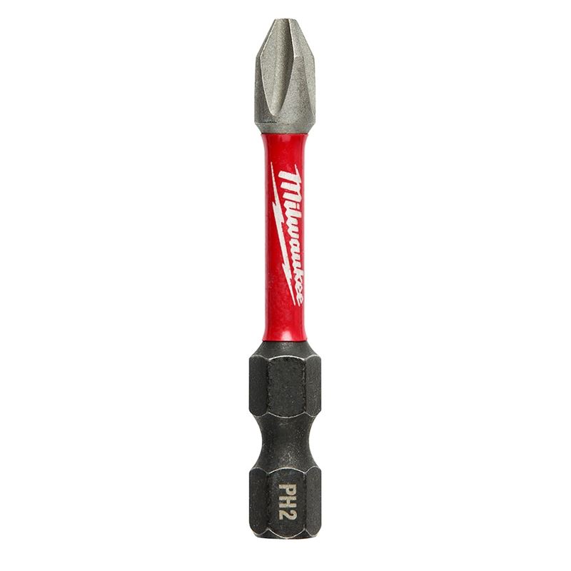 MILWAUKEE SHOCKWAVE 2" PHILLIPS IMPACT POWER BIT - 1/4" DRIVE - Kilrich Building Centres