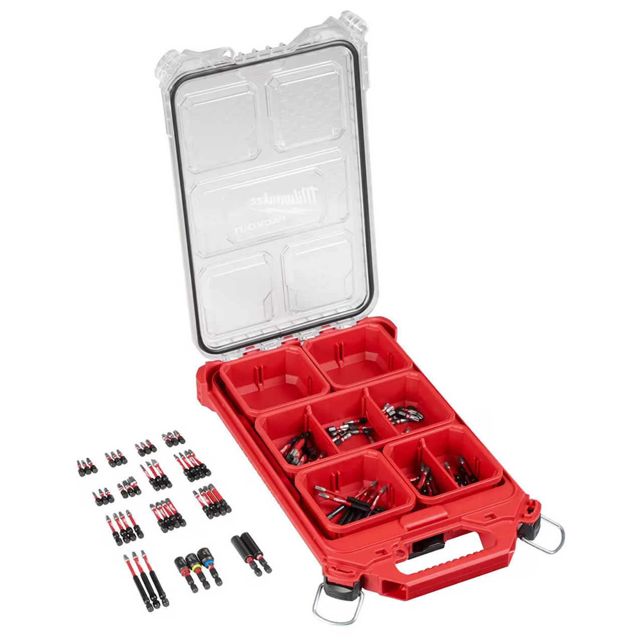 MILWAUKEE SHOCKWAVE IMPACT DUTY DRIVER BIT PACKOUT SET (100 PIECES) - Kilrich Building Centres