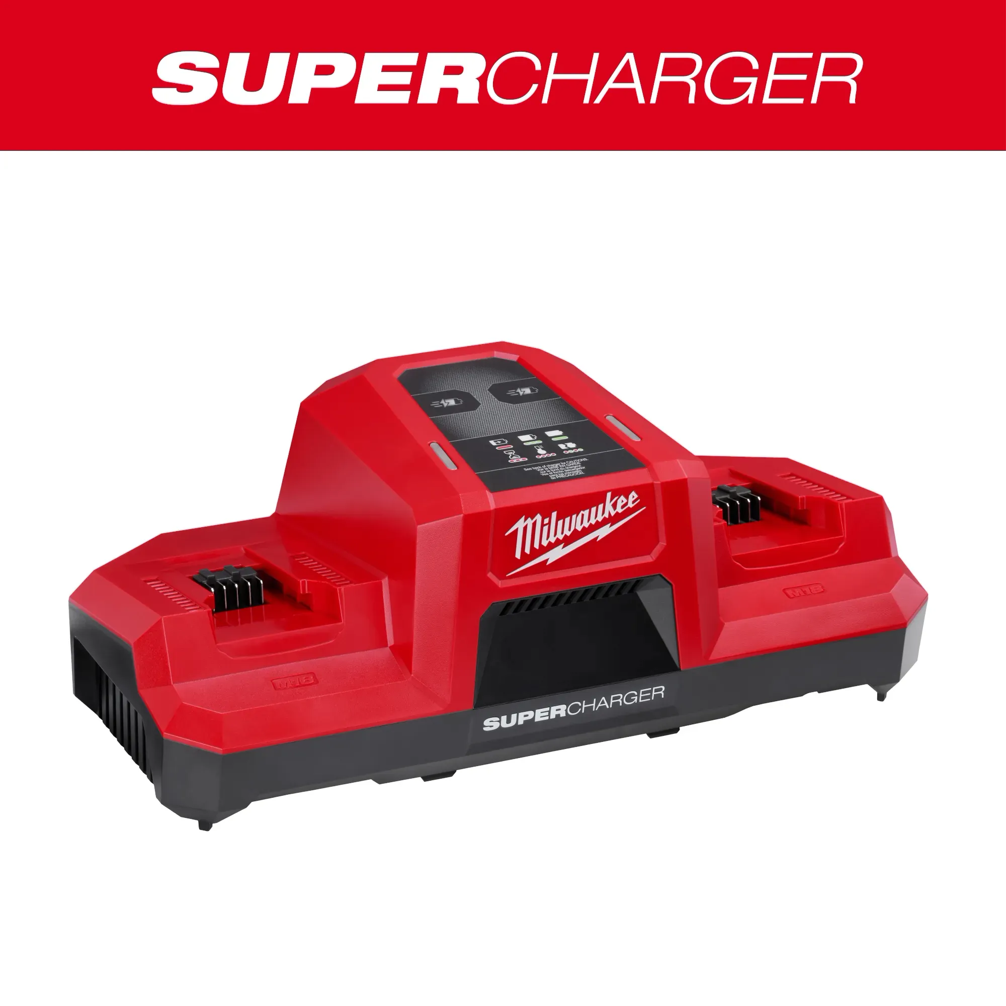 MILWAUKEE M18 DUAL BAY SIMULTANEOUS SUPER CHARGER - Kilrich Building Centres