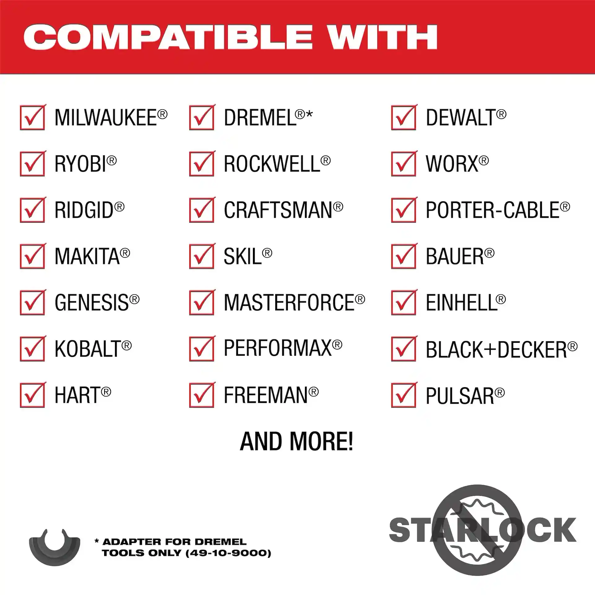 Main 4 - MILWAUKEE UNIVERSAL FIT OSCILLATING MULTI-TOOL BLADE SET (9 PIECES) -