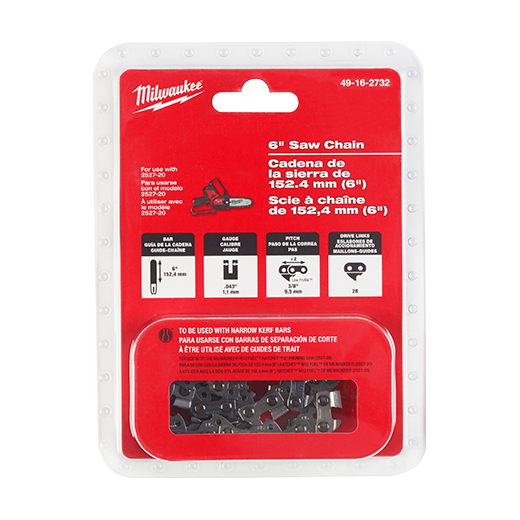 MILWAUKEE 6" REPLACEMENT CHAIN (FOR M12 HATCHET) - Kilrich Building Centres
