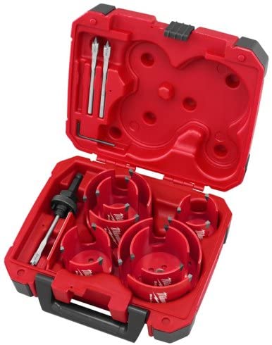 Main 1 - MILWAUKEE BIG HAWG CARBIDE TOOTH HOLE SAW KIT (10 PIECES) -