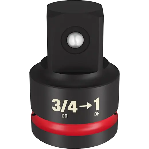 Main 3 - MILWAUKEE SHOCKWAVE IMPACT DUTY 3/4" DRIVE 1" ADAPTER -