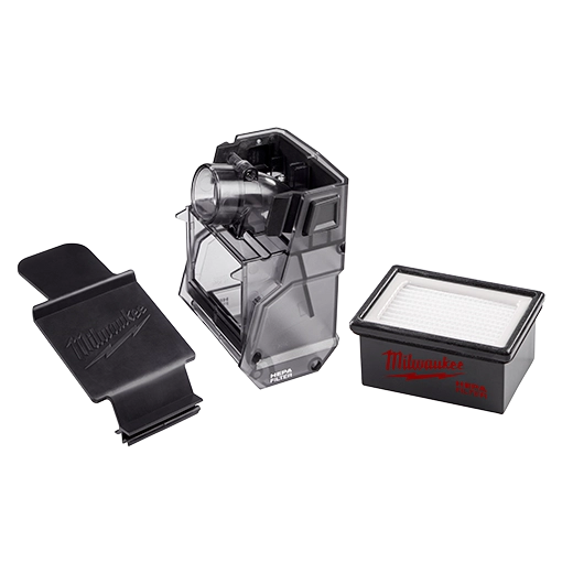 MILWAUKEE M18 FUEL HAMMER VAC ACCESSORY DUST BOX, FILTER AND LID - Kilrich Building Centres