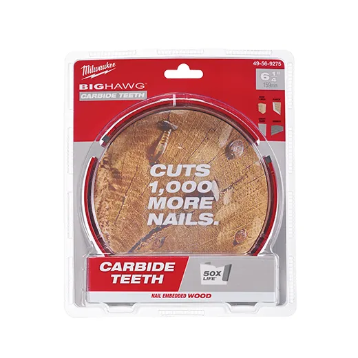 Main 2 - MILWAUKEE 6-1/4" CARBIDE TEETH BIG HAWG -