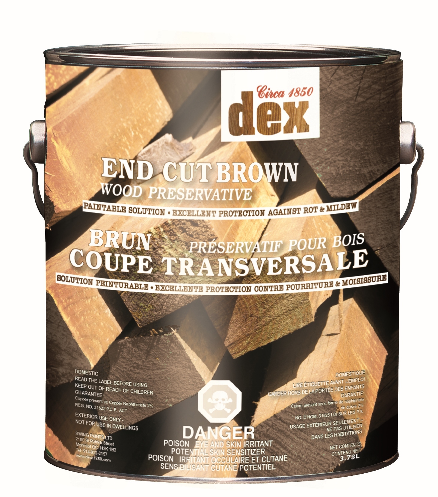 CIRCA 1850 DEX BROWN END CUT WOOD PRESERVATIVE (3.78L) - Kilrich Building Centres