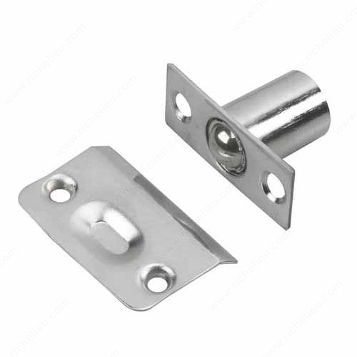 ADJUSTABLE BALL CATCH - BRUSHED CHROME - Kilrich Building Centres