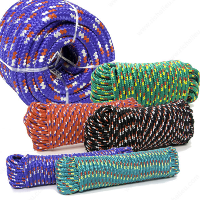 Main 2 - 3/8" x 50' DIAMOND-BRAID POLYPROPYLENE ROPE -