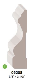 #5208 LDF PRIMED COL. CASING
(5/8"X2-1/2")
(SOLD IN 14' LENGTHS) - Kilrich Building Centres