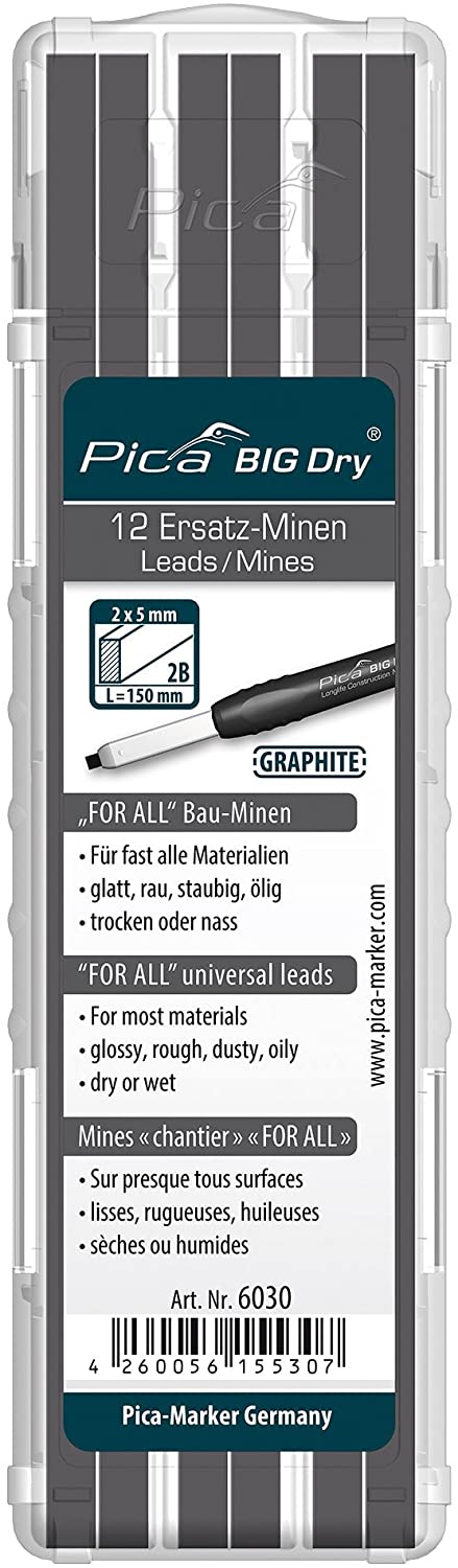 PICA BIG DRY REFILL SET (12 GRAPHITE) - Kilrich Building Centres
