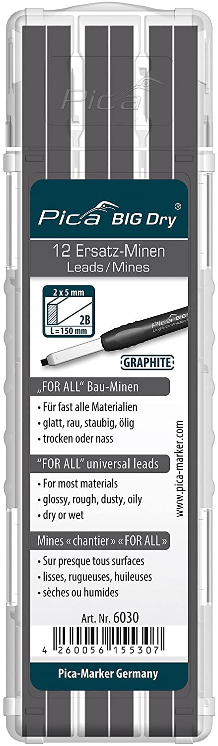 PICA BIG DRY REFILL SET (12 GRAPHITE) - Kilrich Building Centres