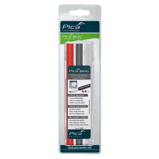 PICA BIG DRY REFILL SET (4 RED, 4 WHITE & 4 GRAPHITE) - Kilrich Building Centres