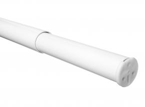 30" - 48" ADJUSTABLE CLOSET ROD - WHITE - Kilrich Building Centres