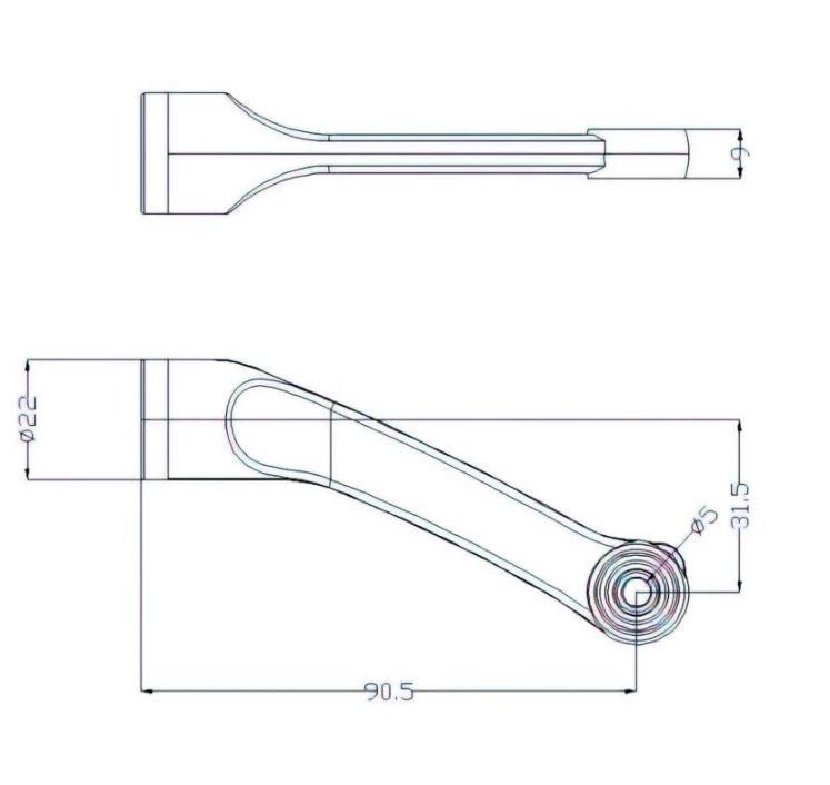 Main 2 - 5" FLIP-DOWN DOOR STOP - ANTIQUE NICKEL -