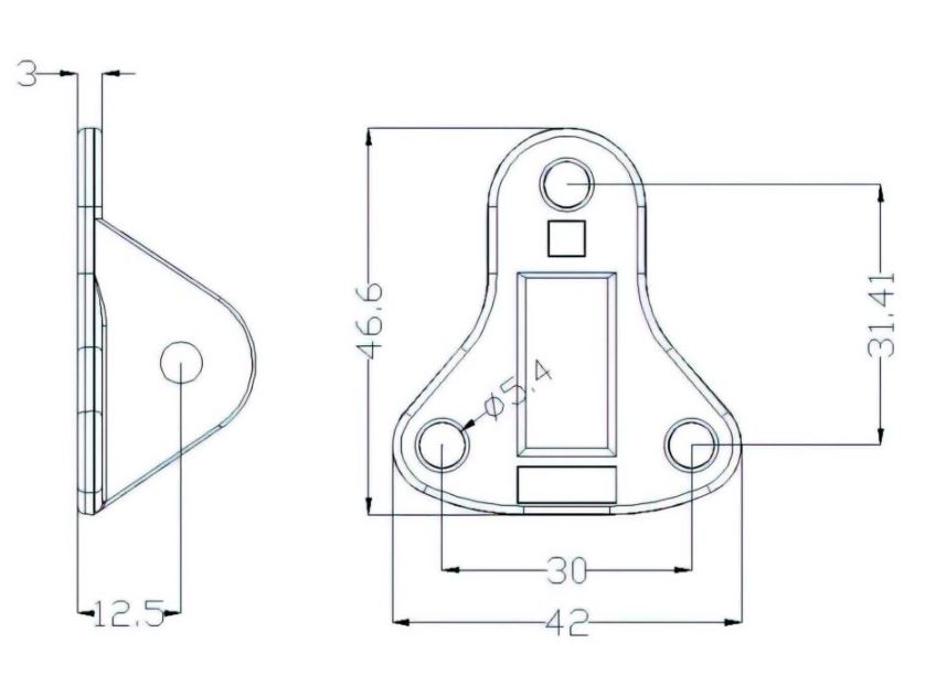 Main 3 - 5" FLIP-DOWN DOOR STOP - ANTIQUE NICKEL -