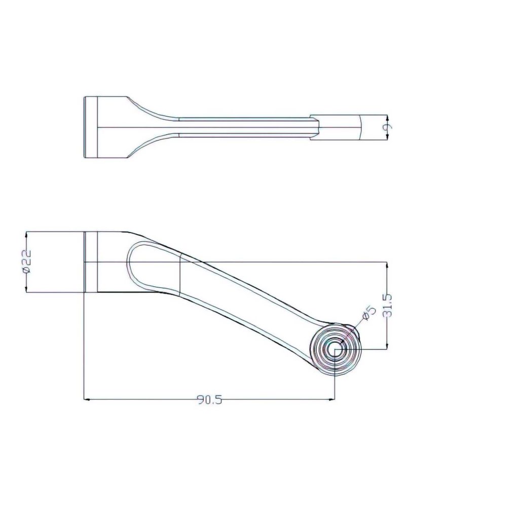 Main 4 - 5" FLIP-DOWN DOOR STOP - BRUSHED NICKEL -