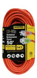 25' SHOPPRO 14/3 MEDIUM-DUTY EXTENSION CORD - RED - Kilrich Building Centres