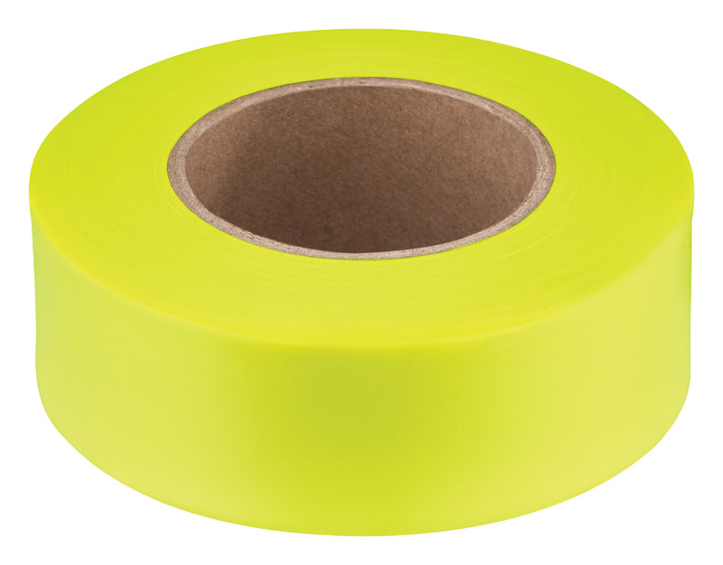 1" FLAGGING TAPE - YELLOW (200' ROLL) - Kilrich Building Centres