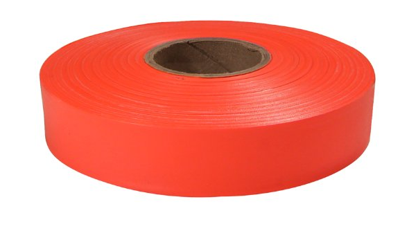 Main 1 - 1" FLAGGING TAPE - ORANGE (600' ROLL) -