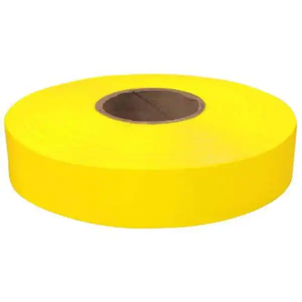 Main 1 - 1" FLAGGING TAPE - YELLOW (600' ROLL) -