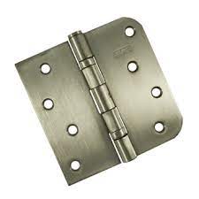 3-1/2" (5/8" RADIUS) x 3-11/16" (SQUARE) REVERSIBLE BUTT HINGE - ANTIQUE NICKEL *DISCONTINUED* - Kilrich Building Centres
