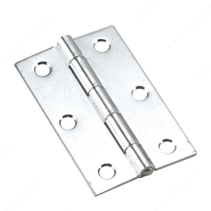 3" x 1-7/8" NARROW BUTT HINGE w/ FIXED PIN - ZINC-COATED - Kilrich Building Centres