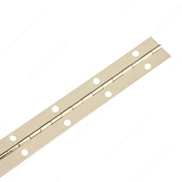 1-1/2" x 36" PIANO HINGE - BRASS - Kilrich Building Centres