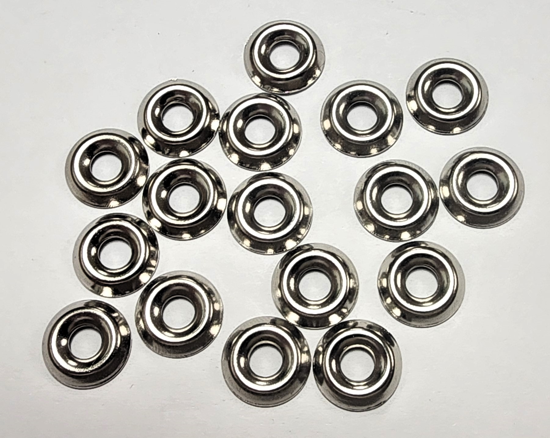 #8 FINISHING CUP WASHER - NICKEL-PLATED (16 PACK) - Kilrich Building Centres