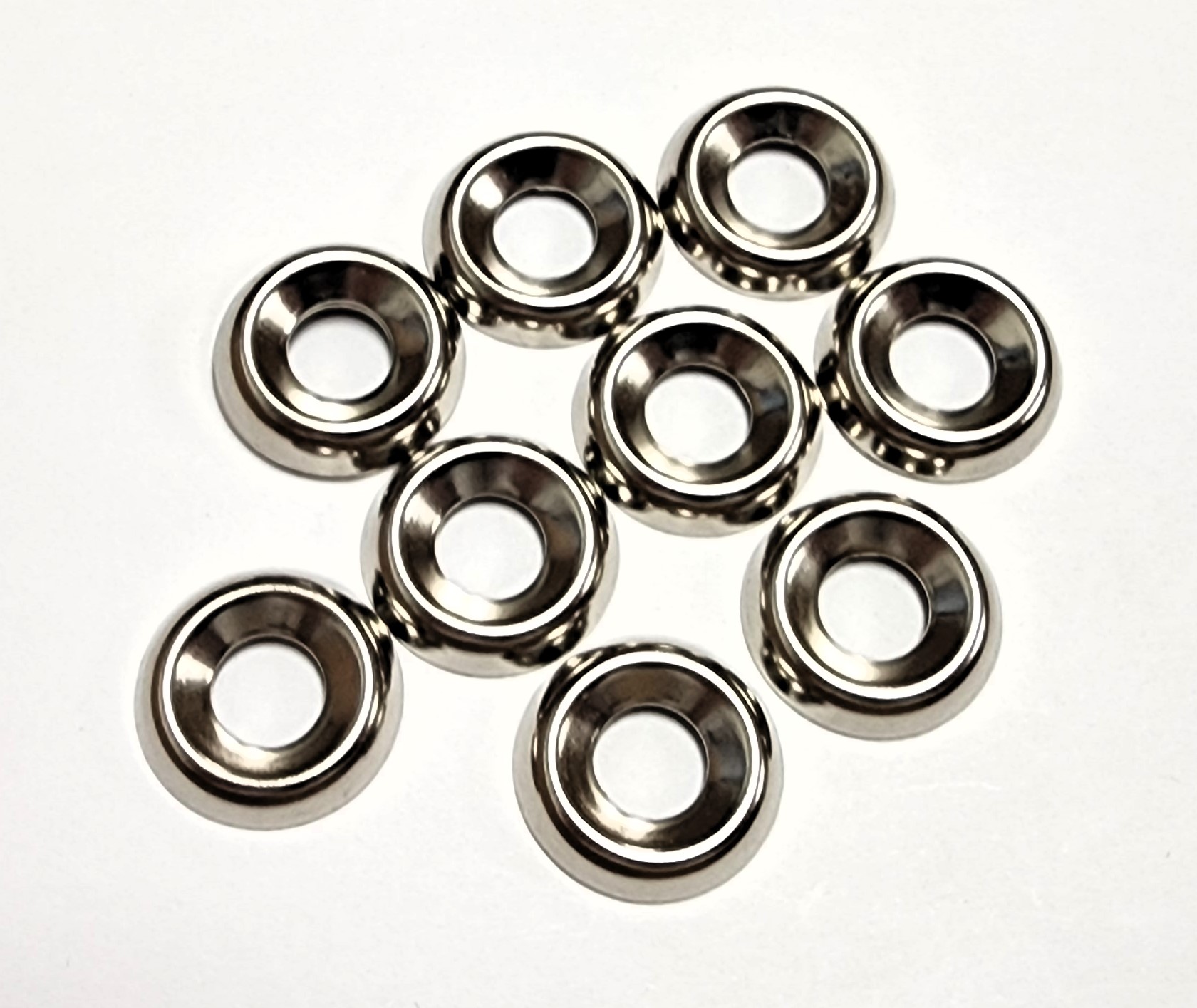 #14 FINISHING CUP WASHER - NICKEL-PLATED (10 PACK) - Kilrich Building Centres
